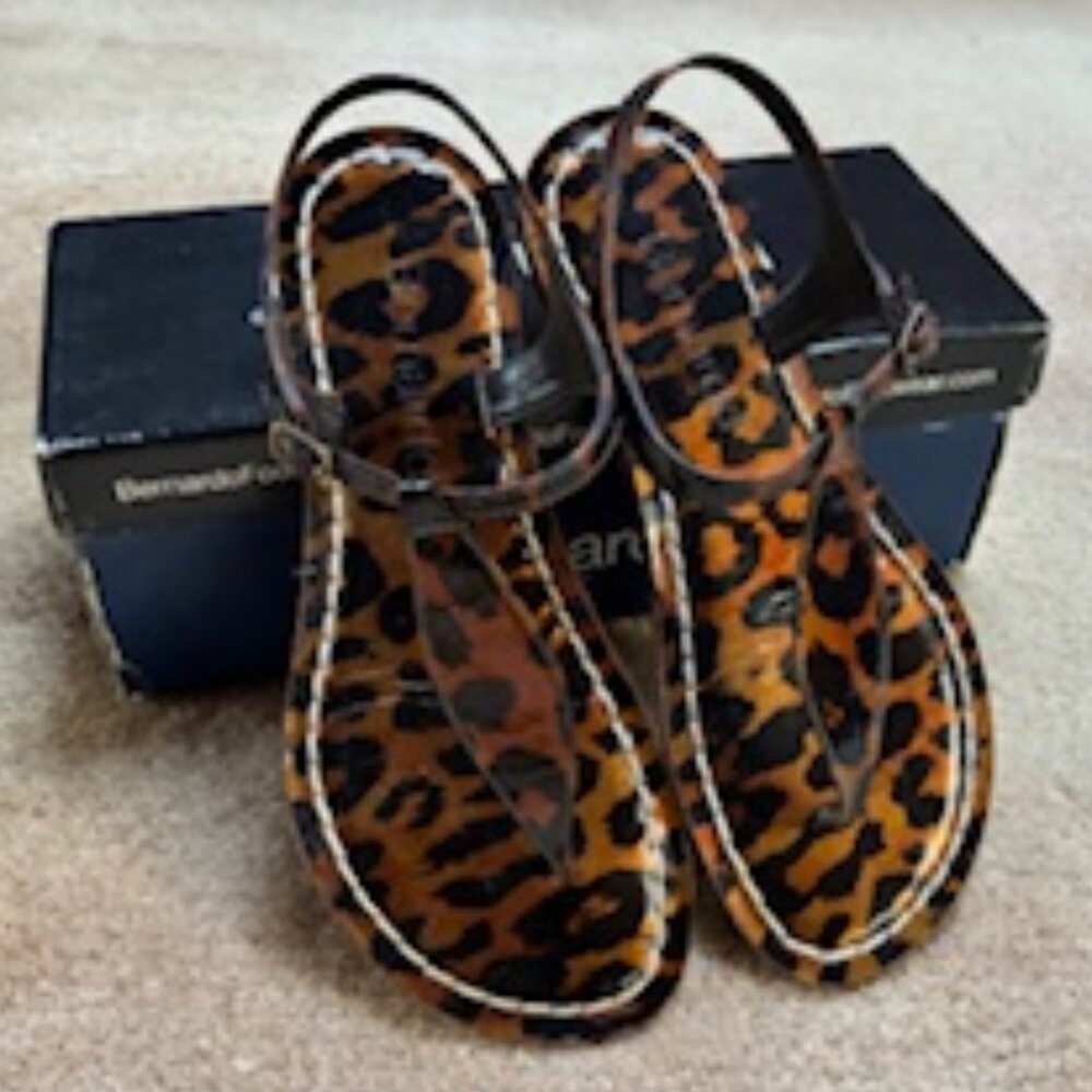 Bernardo Leopard Print Sandals